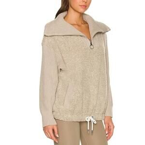Varley Rogers Half-Zip Pullover in Sage Grey- Small